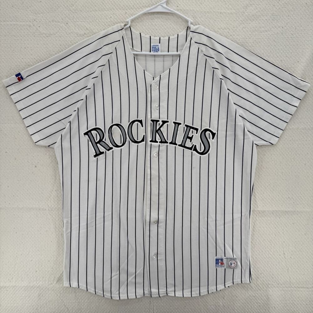 Vintage Russell Athletic MLB Colorado Rockies Baseball Jersey Size XXL USA 90s